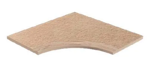 Бортик изогнутый с выемкой закругленный Atlas Concorde Клиф Гриджио 60x60 - фото 1