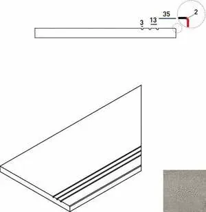 Ступень Италон Discover X2 Grey Bordo Grip Dx правый 30x60 - фото 1