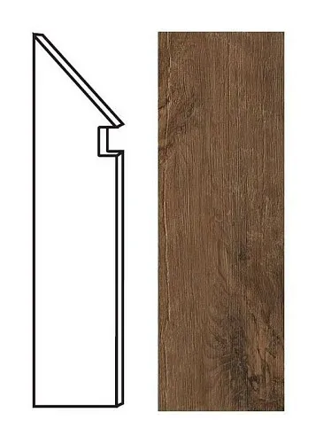 Ступень левая Atlas Concorde Italy Axi Dark Oak Battiscopa Sag. Sx ANMI 7.2x30 - фото 1