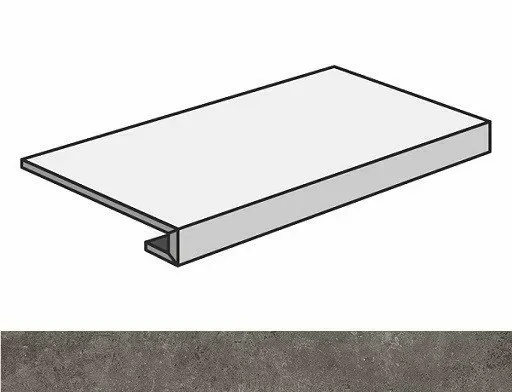 Ступень фронтальная Atlas Concorde Drift Grey 33x80 - фото 1