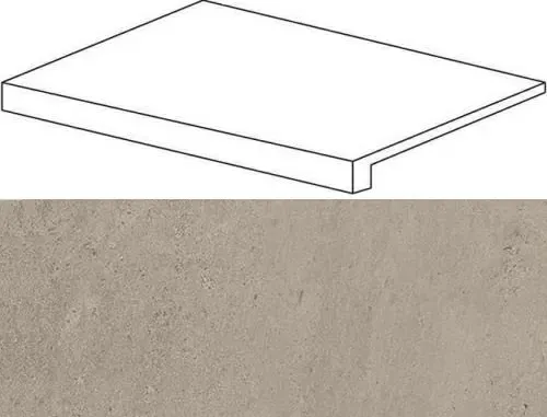 Ступень фронтальная Atlas Concorde Wise Silve Grey 33x60 - фото 1