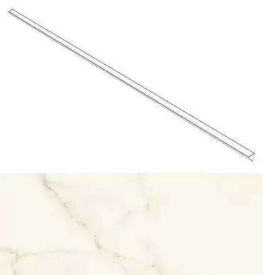 Бордюр Atlas Concorde Italy Marvel Calacatta Apuano Corner Silk AGJS 1x120 - фото 1