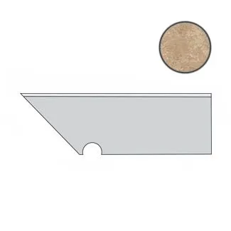 Ступень левая Atlas Concorde Italy Aix Beige Battiscopa Sag.Sx. A0SO 7.2x30 - фото 1