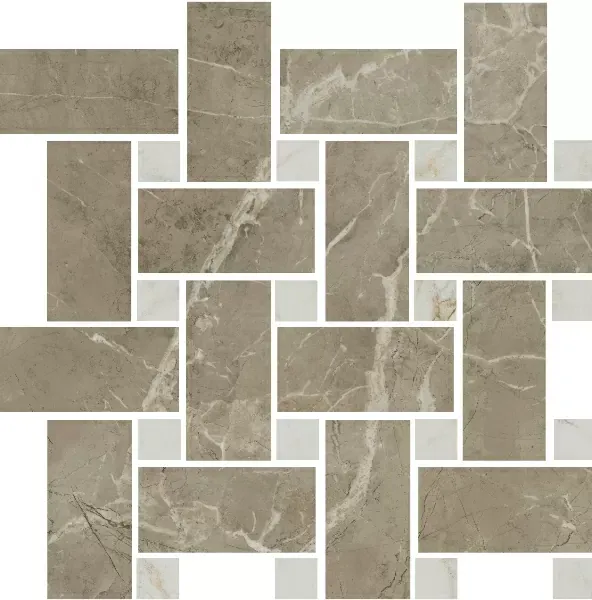 Мозаика Kerama Marazzi T038\SG6541 Серенада мозаичный бежевый тёмный лаппатированный 32х32 - фото 1