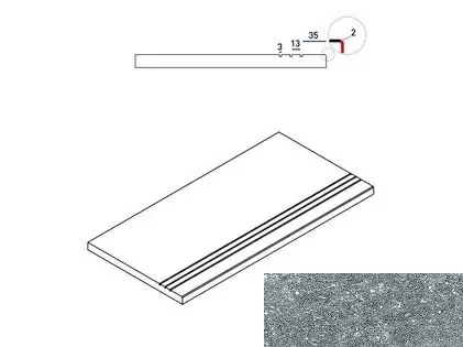 Бортик Италон Genesis X2 Silver 30x60 - фото 1
