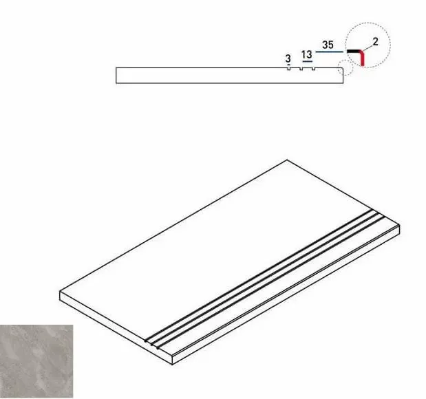 Бортик Италон Climb Х2 Rock 30x60 - фото 1