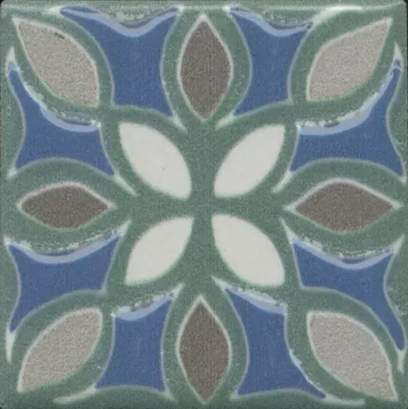 Вставка Kerama Marazzi Анвер 5 зеленый 4.85x4.85 OS\B175\21052 - фото 1