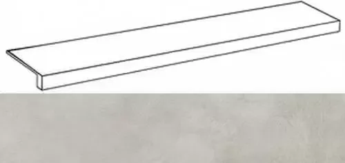 Ступень фронтальная Италон Millennium Silver 33x160 - фото 1