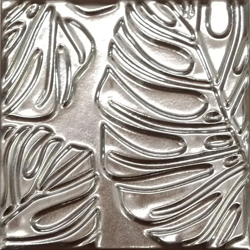 Декор Kerama Marazzi KMD2SFC003BN Агдаль 2 металл глянцевый структура 15x15 - фото 1