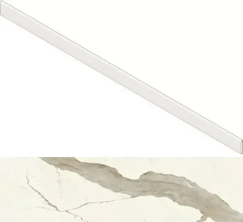 Плинтус Atlas Concorde Italy Marvel Calacatta Sublime Battiscopa Dig. Silk AGGE 7.2x150 - фото 1