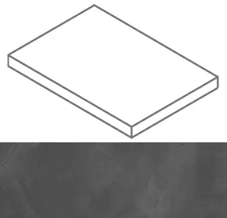 Ступень угловая правая Италон Континуум Петрол 33x60 - фото 1