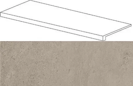 Ступень фронтальная Atlas Concorde Wise Silve Grey 33x120 лаппатированная - фото 1