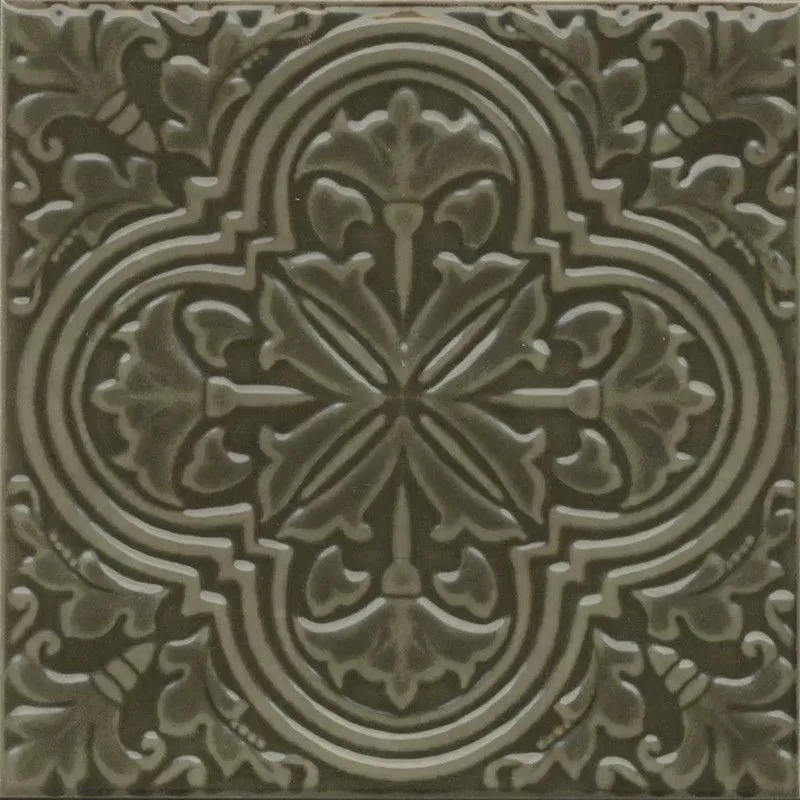 Декор Kerama Marazzi KMD3STA002BN Фес зеленый глянцевый 15x15 - фото 1