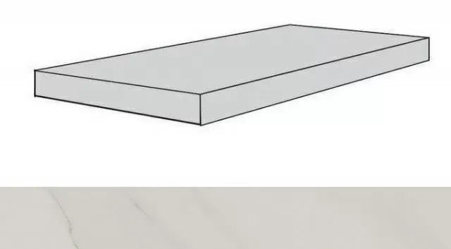 Ступень угловая левая Atlas Concorde Allure Gioia 33x80 матовая - фото 1
