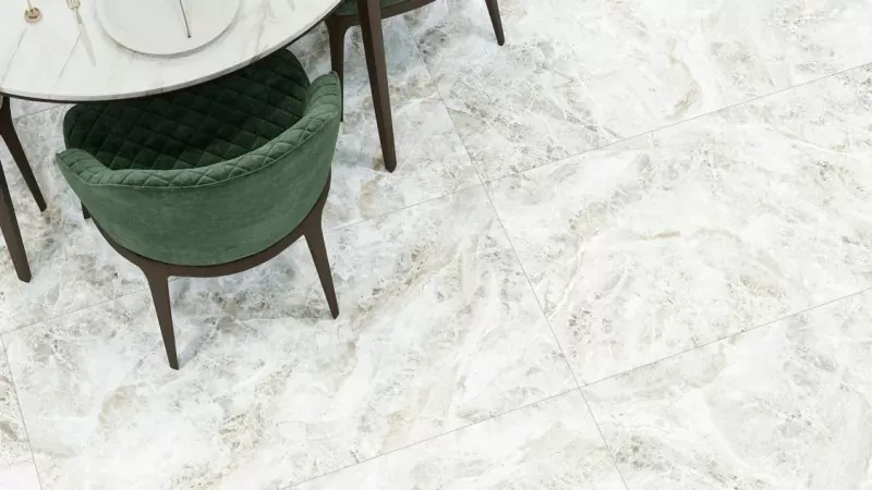 Керамогранит Alma Ceramica Вэйв GFA114WAV00L белый 57x114 - фото 6