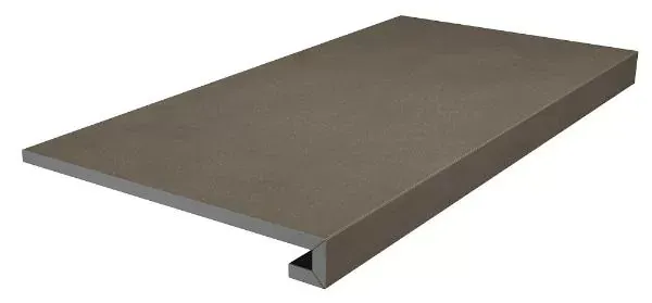 Ступень клееная Kerama Marazzi DD641820R\GCF Про Чементо коричневый тёмный матовый 33х60 - фото 1