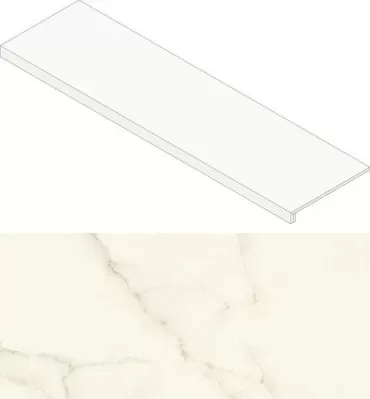 Ступень Atlas Concorde Italy Marvel Calacatta Apuano Scalino Silk AGIU 37.5x150 - фото 1