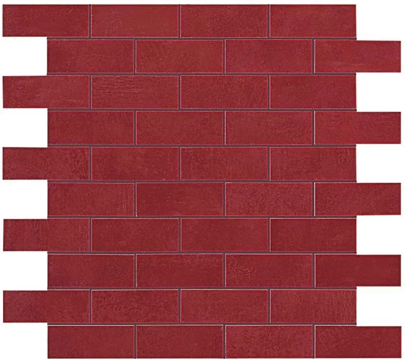 Мозаика Atlas Concorde Italy Boost Red Minibrick 30.5x30.5 9BMQ - фото 1