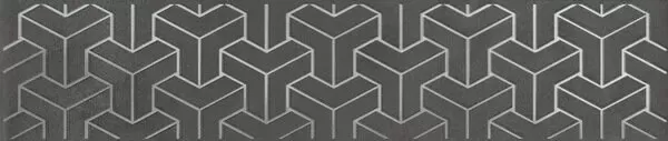 Бордюр Kerama Marazzi AD\D569\6400 Ломбардиа антрацит 5,4x25 - фото 1