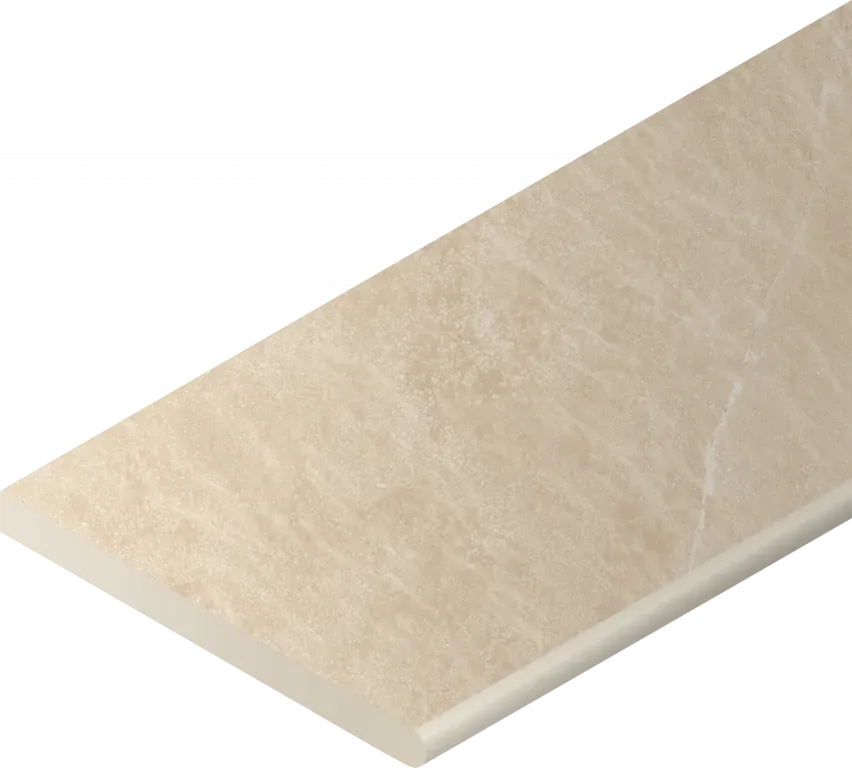 Бортик Италон Материя X2 Магнезио закругленный правый 620090001205 бежевый 30x120 - фото 1