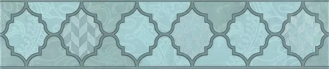 Бордюр Kerama Marazzi OP\A27\6331 Фоскари бирюзовый 5,4x25 - фото 1