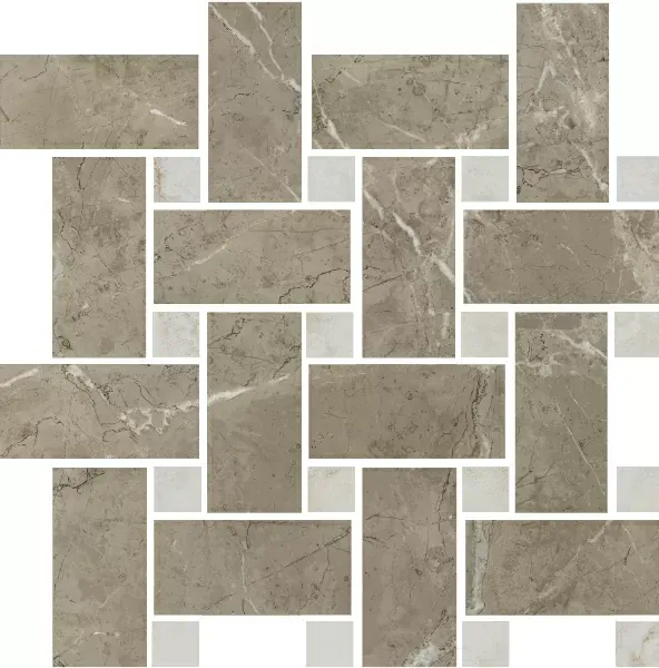 Мозаика Kerama Marazzi T038\SG6541 Серенада мозаичный бежевый тёмный лаппатированный 32х32 - фото 2