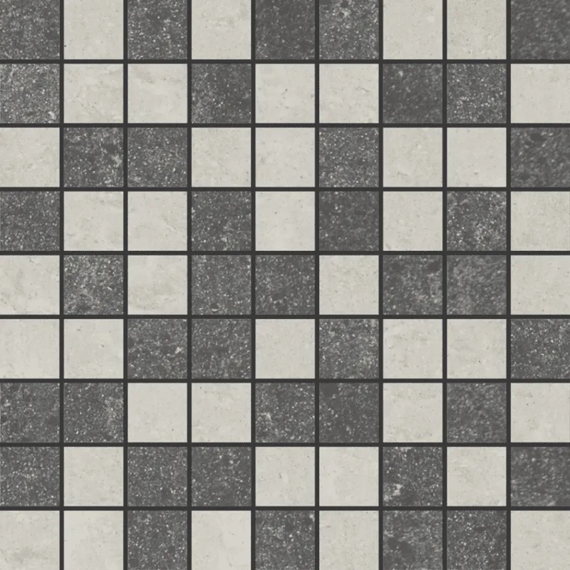 Мозаика Grasaro Travertino Mix Grey-Black 30x30 G-410(440)/PR/m01/300x300x10 - фото 1
