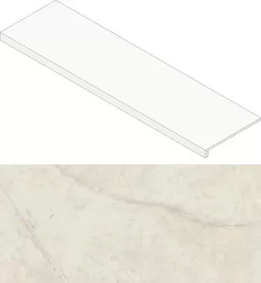 Ступень Atlas Concorde Italy Marvel Calacatta Perla Scalino Matt AGIA 33x120 - фото 1