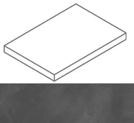 Ступень угловая левая Италон Континуум Петрол 33x60 - фото 1