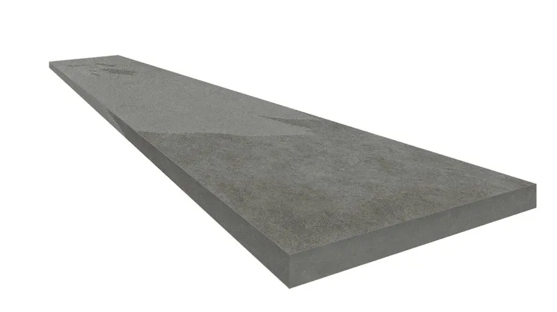 Ступень ColiseumGres Ардезия Грэй угловая правая 620070002379 серый 33x120 - фото 1