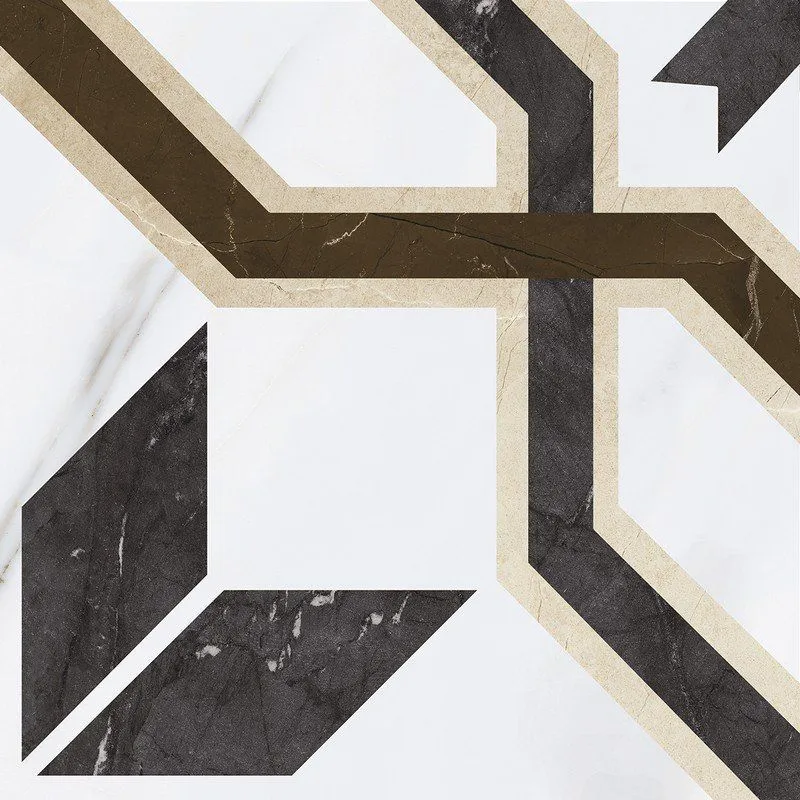 Декор Grasaro Monumento White 40x40 G-370/G/d01/400x400x8 - фото 1