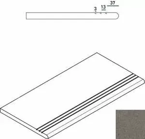 Ступень Италон Discover X2 Fume Gradino Round Grip Sx 30x60 - фото 1