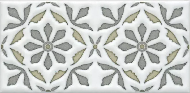 Декор Kerama Marazzi STG\A618\16000 Клемансо орнамент 7,4x15 - фото 1