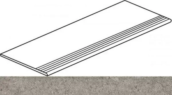 Ступень Италон Discover Grey Gradino 30x120 натуральный - фото 1