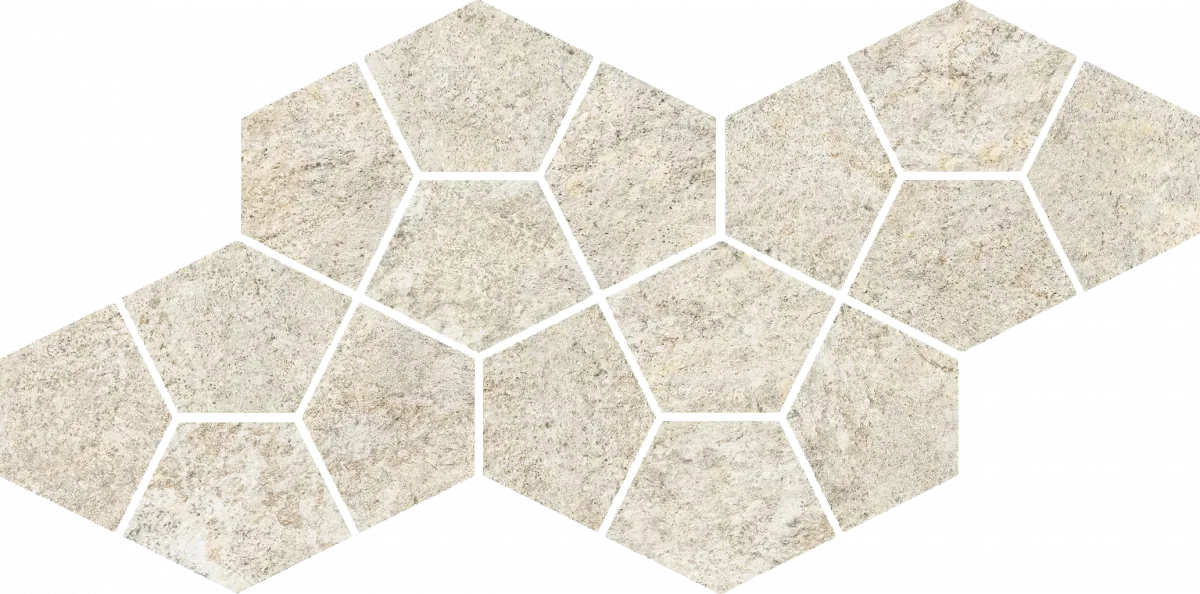 Мозаика Италон Магма Айс Призм 620110000244 бежевый 20.5x41.3 - фото 1