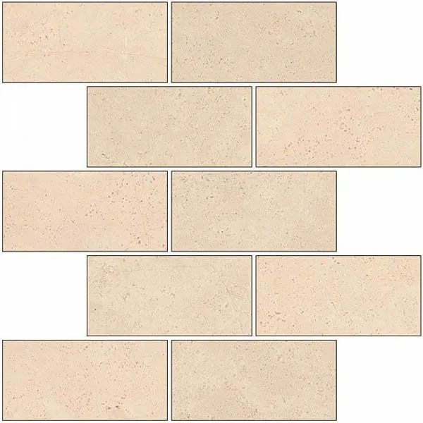 Мозаика Kerranova Marble Trend Crema Marfil 30.7x30.7 K-1003/LR/m13/307x307x10 - фото 1