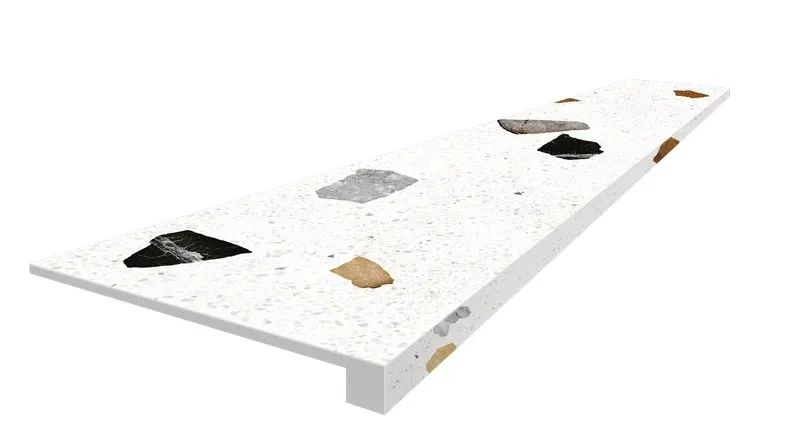 Ступень ColiseumGres Палладио Уайт фронтальная 620070002369 белый 33x120 - фото 1