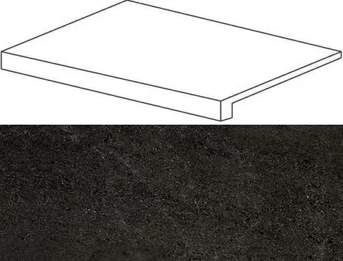 Ступень фронтальная Atlas Concorde Wise Dark 33x60 матовая - фото 1