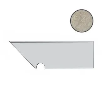 Ступень левая Atlas Concorde Italy Aix Cendre Battiscopa Sag.Sx. A0SP 7.2x30 - фото 1