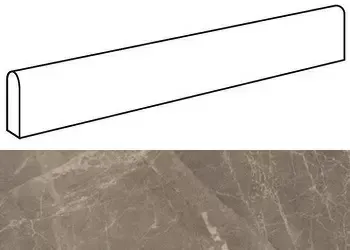 Плинтус Atlas Concorde Italy Marvel Gris Supreme Battiscopa Dig. Matt AFBJ 4.6x60 - фото 1