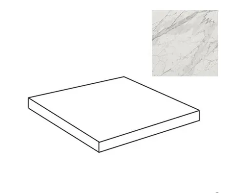 Ступень угловая Atlas Concorde Italy Marvel Statuario Select Scalino Ang. ADXQ 33x33 - фото 1