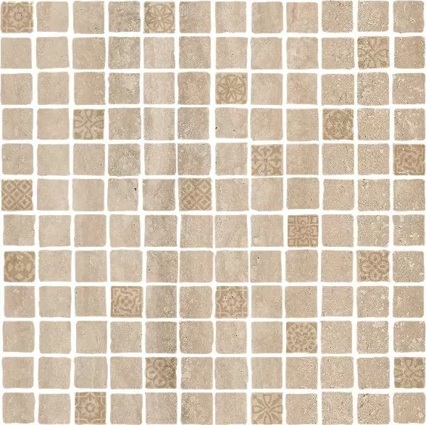 Мозаика Kerama Marazzi MBD004 Риальто Антика 2 мозаичный бежевый матовый 30х30 - фото 3