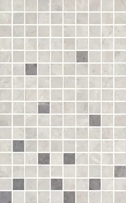 Декор Kerama Marazzi MM6268A Мармион серый мозаичный 25x40 - фото 1