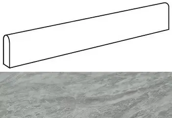 Плинтус Atlas Concorde Italy Marvel Bardiglio Grey Battiscopa Dig. Matt ATDL 4.6x60 - фото 1