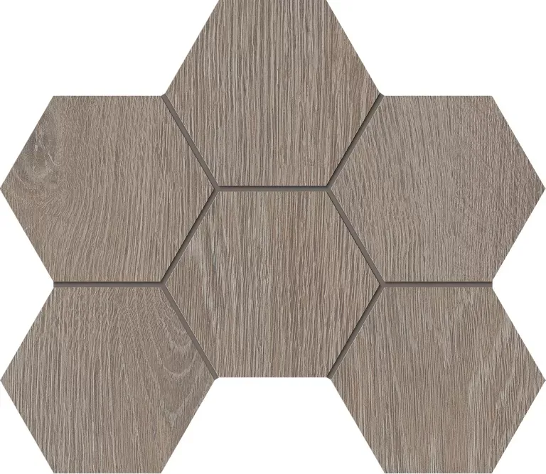 Мозаика Estima Kraft Wood KW02 25x28.5 серый - фото 1