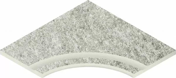 Бортик с выемкой угловой закругленный Nordica X2 Ice 60x60 - фото 1