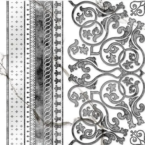 Декор Grasaro Classic Marble White 40x40 G-270/G/d03/400x400x8 - фото 1