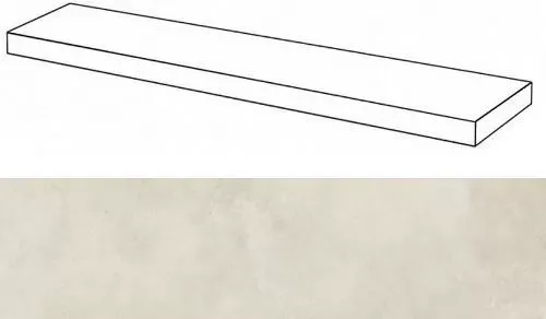 Ступень угловая правая Италон Millennium Pure 33x160 - фото 1