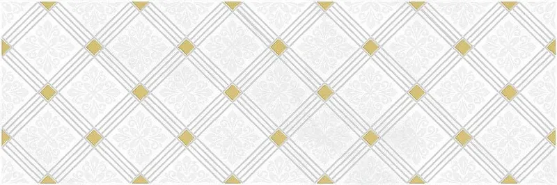 Декор (AD\A483\60044) Лапарет Royal белый 20x60 глянцевый - фото 1