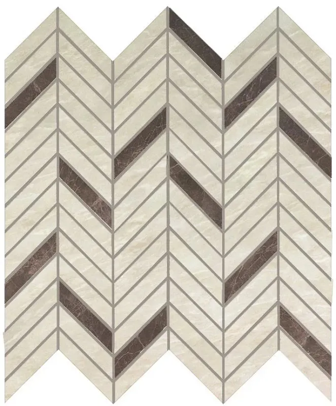 Мозаика Atlas Concorde Italy Marvel Edge Imperial White Mosaico Twill 30x31 AEPT - фото 1